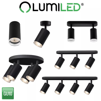 LUMILED Deckenleuchte GU10 Deckenstrahler ADERO 1/2/3/4-flammiger GU10 Spot Lamp