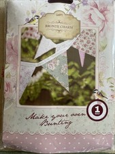 Bunting Craft Kit Make Your Own Brontë Charm Roses Cotton 1 Hour Approx 2m Long