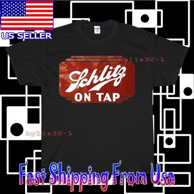 NEW SHIRT SCHLITZ BEER ON TAP LOGO T-SHIRT AMERICAN USA FUNNY UNISEX SIZE S-5XL