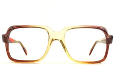Vintage Windsor C Eyeglasses Frames Brown Orange Yellow Fade Square 52-20-135