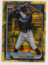 2024 Bowman Chrome Sapphire Edition - Prospects Andres Valor #BCP-196 Gold...