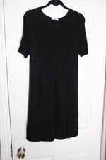 Tu Black Short Sleeve Knit Dress Size 10