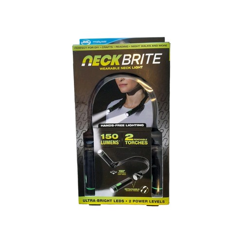 JML NECK BRITE - With 2 Removable LED Torches 150 Lumens - Picture 1 of 4
