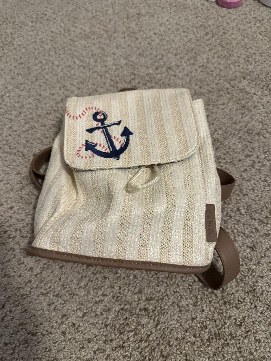 Vera Bradley Nautical Striped Small Backpack Anchor  display picture 2