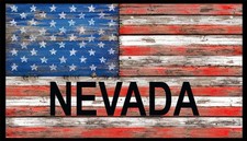 United States Flag USA Nevada Patch W/ Hook Loop Morale Black Border I