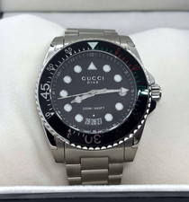 GUCCI Dive 45 mm YA136208 Black Dial Stainless Steel Men's Watch
