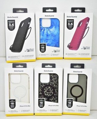 BodyGuardz Ace Pro, Paradigm, Carve Magsafe Case w/ Lanyard - iPhone 15 Pro Max