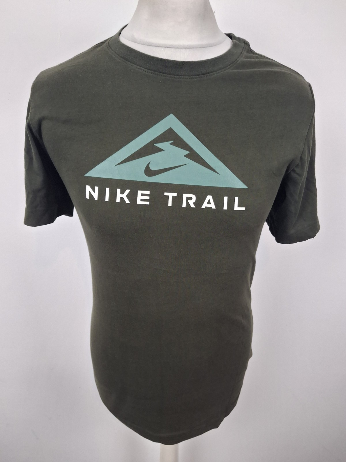 Mens Nike Trail Dri Fit T Shirt Green Small 38 Chest