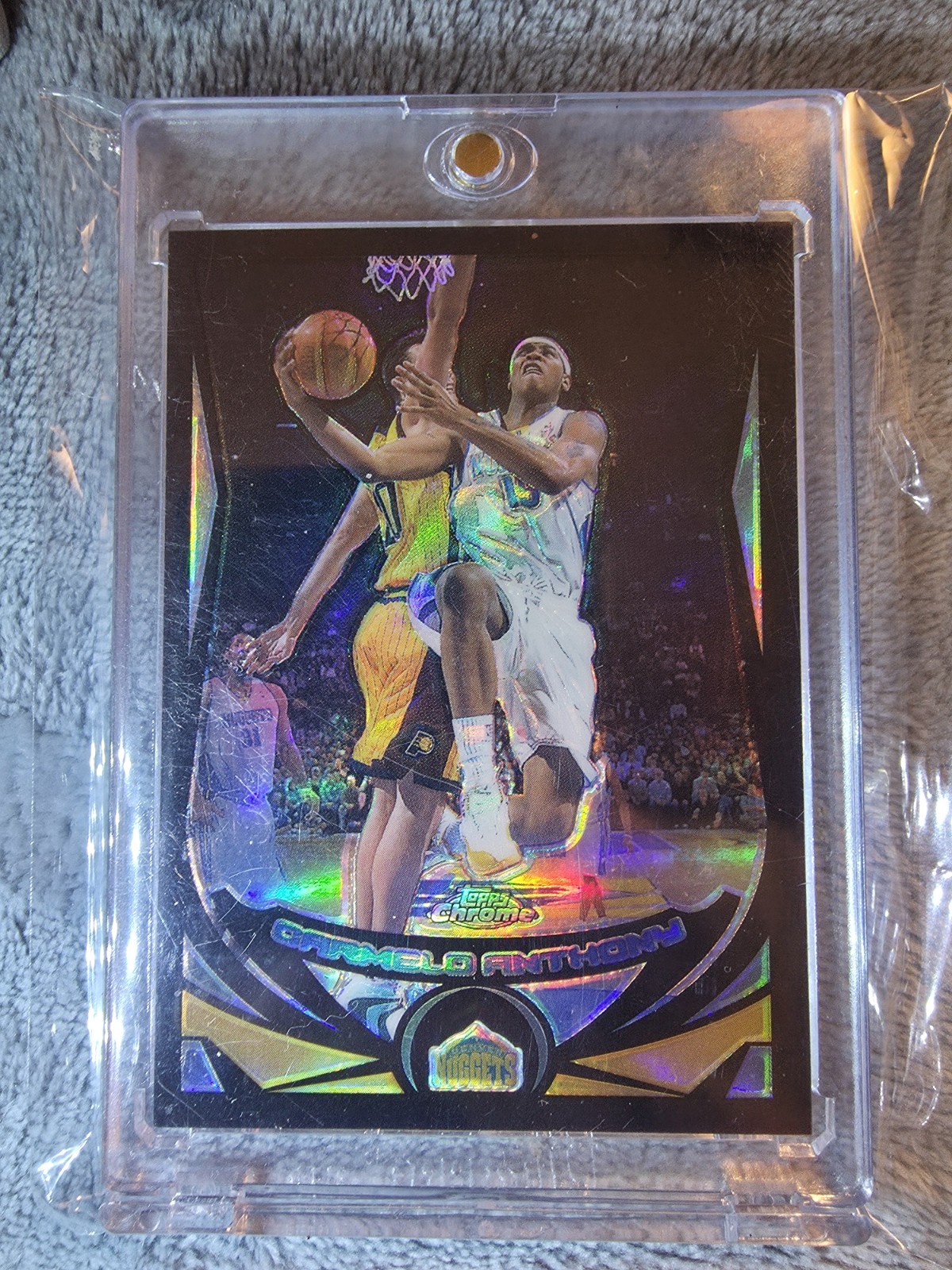 2004-05 Topps Chrome - Carmelo Anthony #15 Black Refractor /500