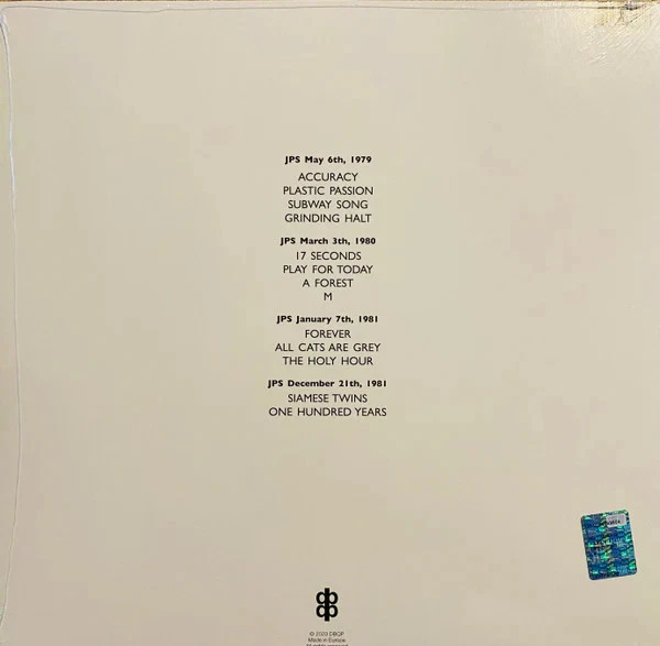 The Cure - BBC Sessions 1979-1981 (LP, Unofficial) Vinyl Record / LP - Image 2 of 2