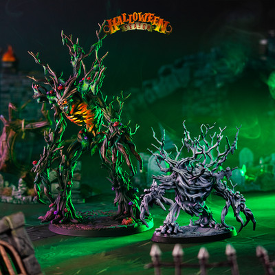 Dark Treants | Dungeons and Dragons D&D 28-32mm Spooky Tabletop Miniatures