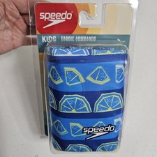 NWT Speedo Kids Blue Swim Fabric Armbands Ages 2-12 Flotation Support