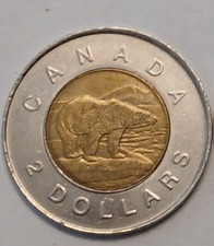 Queen Elizabeth II 1996 Canadian 2 Dollar Coin