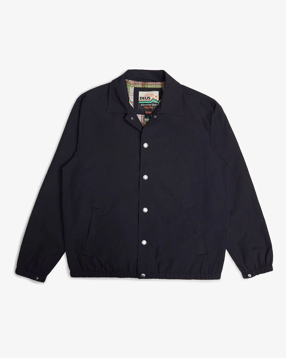 Giacca Coach Deus Ex Machina Jarvis Nera Medium Snap Ottime Condizioni!