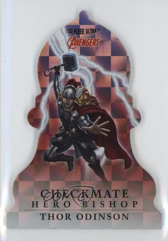 2022 Fleer Ultra Avengers Checkmate White Bishop Thor Odinson #CP-14 1dg5