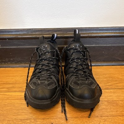 MCQ No.0 Black Lace Up Low Top Athletic Sneakers Unisex Rubber Outsole EU 39