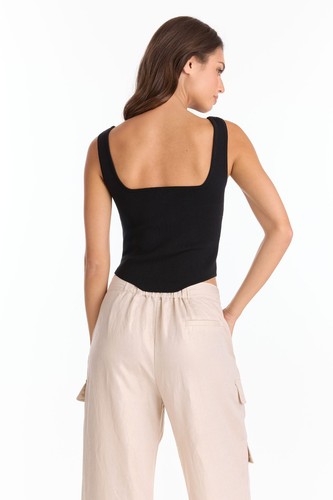 Top Venus Botón - Negro THE NOLI SHOP - Imagen 3 de 8