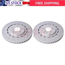 New For Maserati Ghibli Quattroporte Front Brake Rotors set of 2 670030935