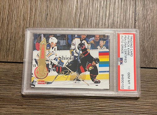 1994-95 Pinnacle #288 Sylvain Turgeon w/Patrick Kane autograph signed PSA DNA 10 - 第 1/2 張圖片