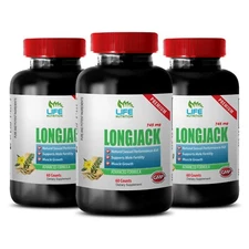 Tribulus stamina benefits - LONGJACK COMPLEX - Maca physical support 3 Bottles 