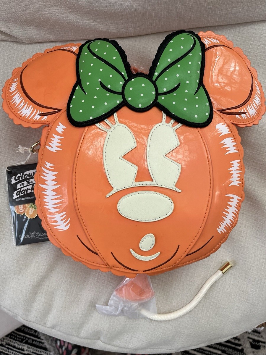 【Lounge Fly】Stitch Shoppe Minnie Balloon Crossbody bag Loungefly Stitch Shoppe Disney Minnie Mouse Pumpkin Balloon