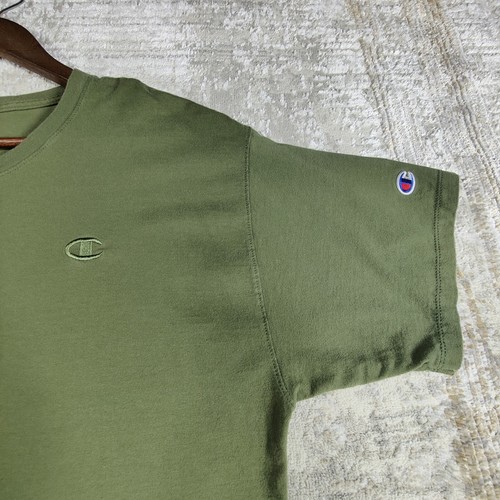 Champion Authentic T-Shirt Herren Größe Large Waldgrün Kurzarm Rundhalsausschnitt - Bild 2 von 8