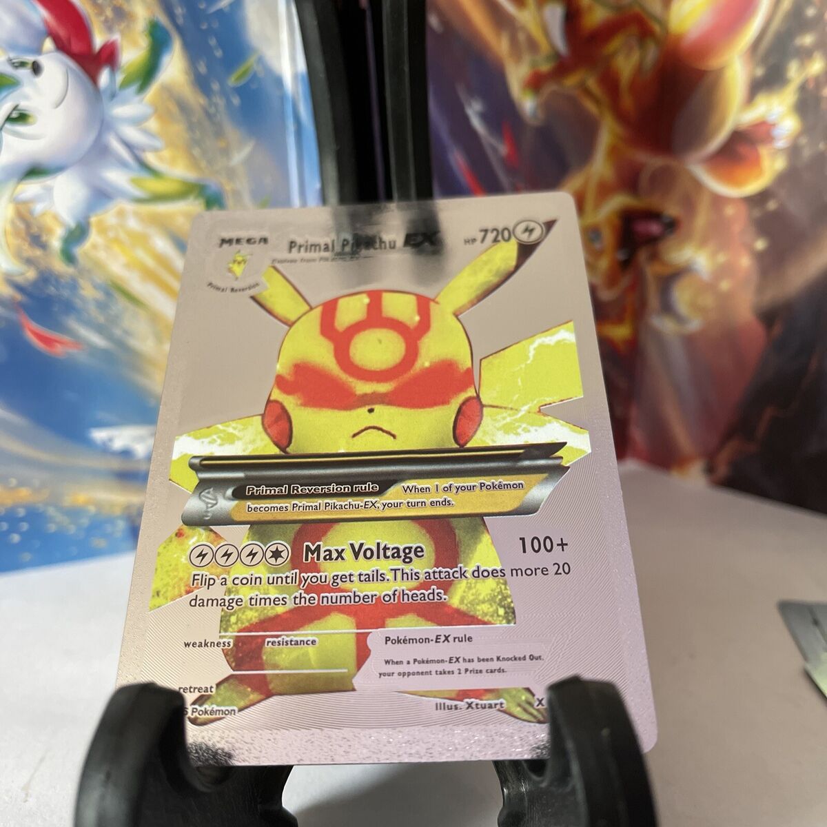 Pokémon MEGA Primal Pikachu EX XY8 Silver Foil HP 720 Rare Pokémon MEGA Primal Pikachu EX XY8 Silver Foil HP 720 Rare