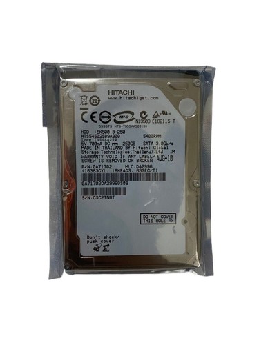 Hitachi 250GB Internal 5400RPM 2.5" HTS545025B9A300 SATA