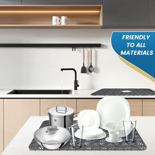 Premium Silicone Sink Protector for Kitchen Sink,Kitchen Sink Mat Grid 26"x 14" - Picture 6 of 6