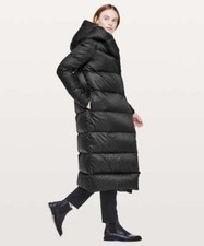 Lululemon Black Long Cloudscape Wrap Down Coat 2