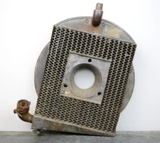 Vintage Tractor Mower Radiator Grill Brass Perfex Rat Rod Hot Rod brass badge