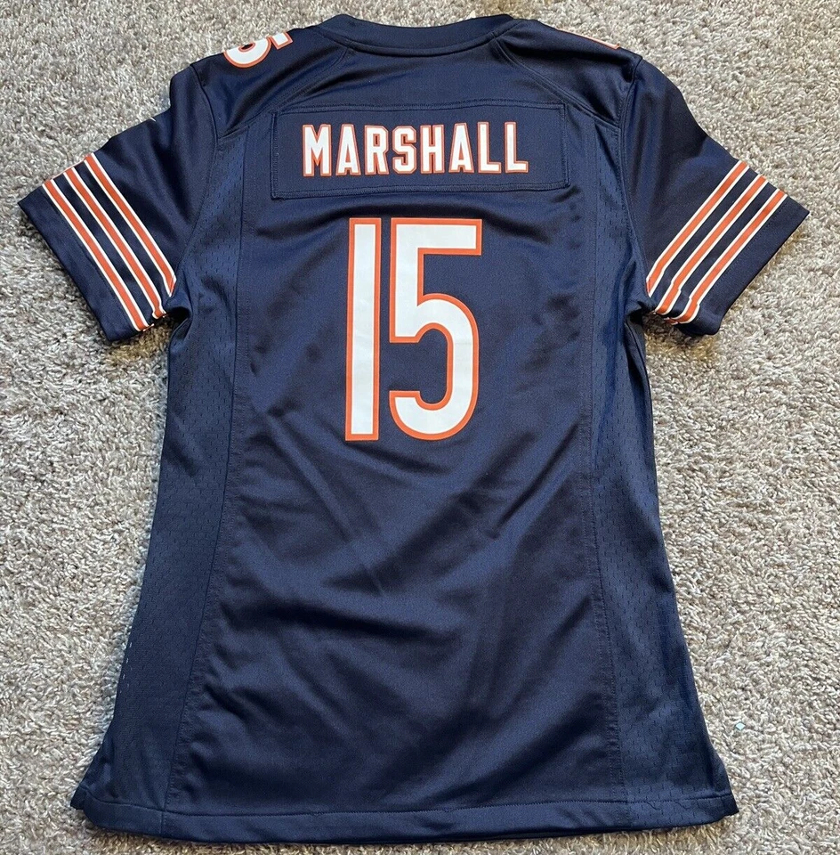 Футболка женская Chicago Bears Marshall No15 маленькая Nike On Field NFL - Изображение 2 из 4