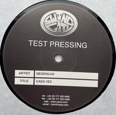 Negrocan - Cada Vez, 12'', (Vinyl)