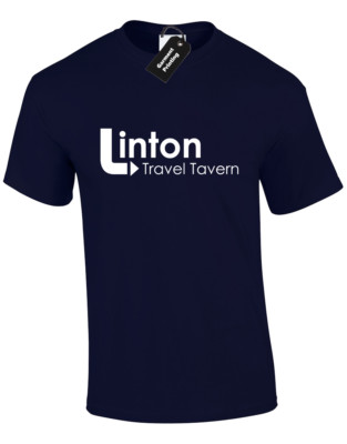 LINTON TRAVEL TAVERN HERREN T-SHIRT KLASSISCH LUSTIG ALAN NORIWCH RADIO REBHUHN