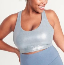 Old Navy Women  s Medium Support PowerSoft Racerback Sports Bra Size XS 33