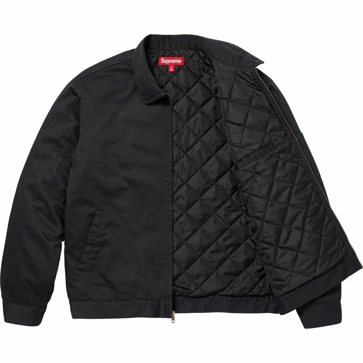 Supreme x H. R. Giger Embroidered Quilted Work Jacket Size M Black
