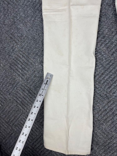 Vintage 80s Willie Nelson Jeans Adult 27x33 White Embroidered Women's NOS - Picture 19 of 22