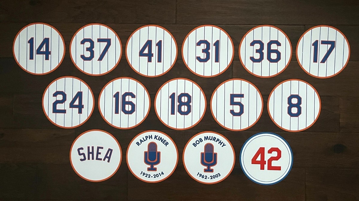 NEW YORK METS CITI FIELD SHEA STADIUM RETIRED NUMBERS PHOTO POSTER