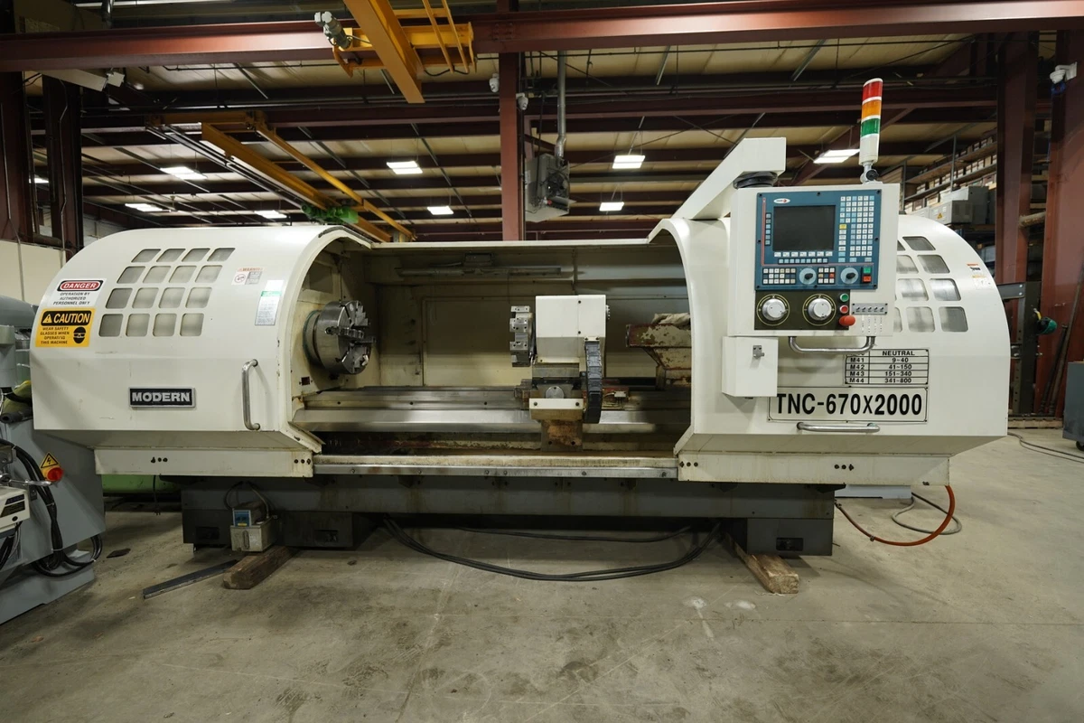Modern TNC 670 x 2000 31 HP CNC Lathe Stan Canada Machine Tools