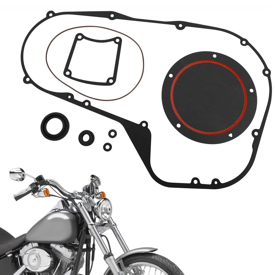 NOVO Kit de Junta de Tampa Primária de Embreagem para Harley Electra Glide Road King 1999-2006 - Imagem 4 de 4
