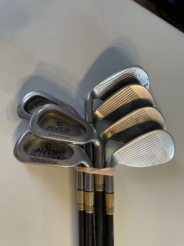 GOLDWIN AVDP OVERSIZE Golf Clubs Iron Set 4-10 & Pitching Wedge.Graphite Flex RH - Picture 2 of 8