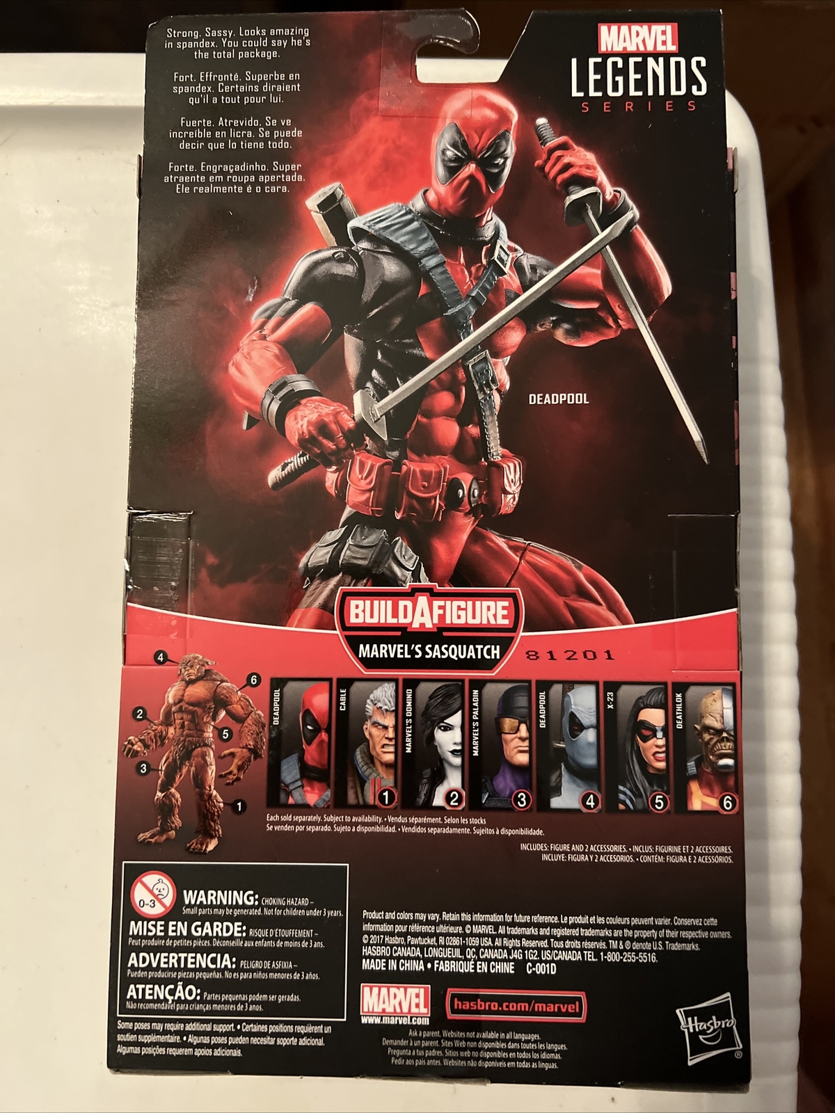 Hasbro Legends Series Deadpool 6 inch Action Figure