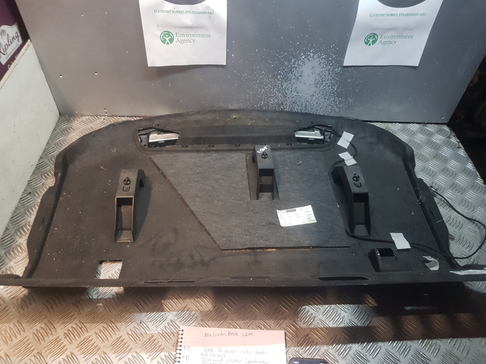 2018 MERCEDES C Class C205 Coupe Rear Boot Parcel Shelf Load Cover 