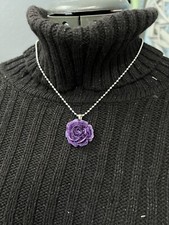 purple Rose necklace