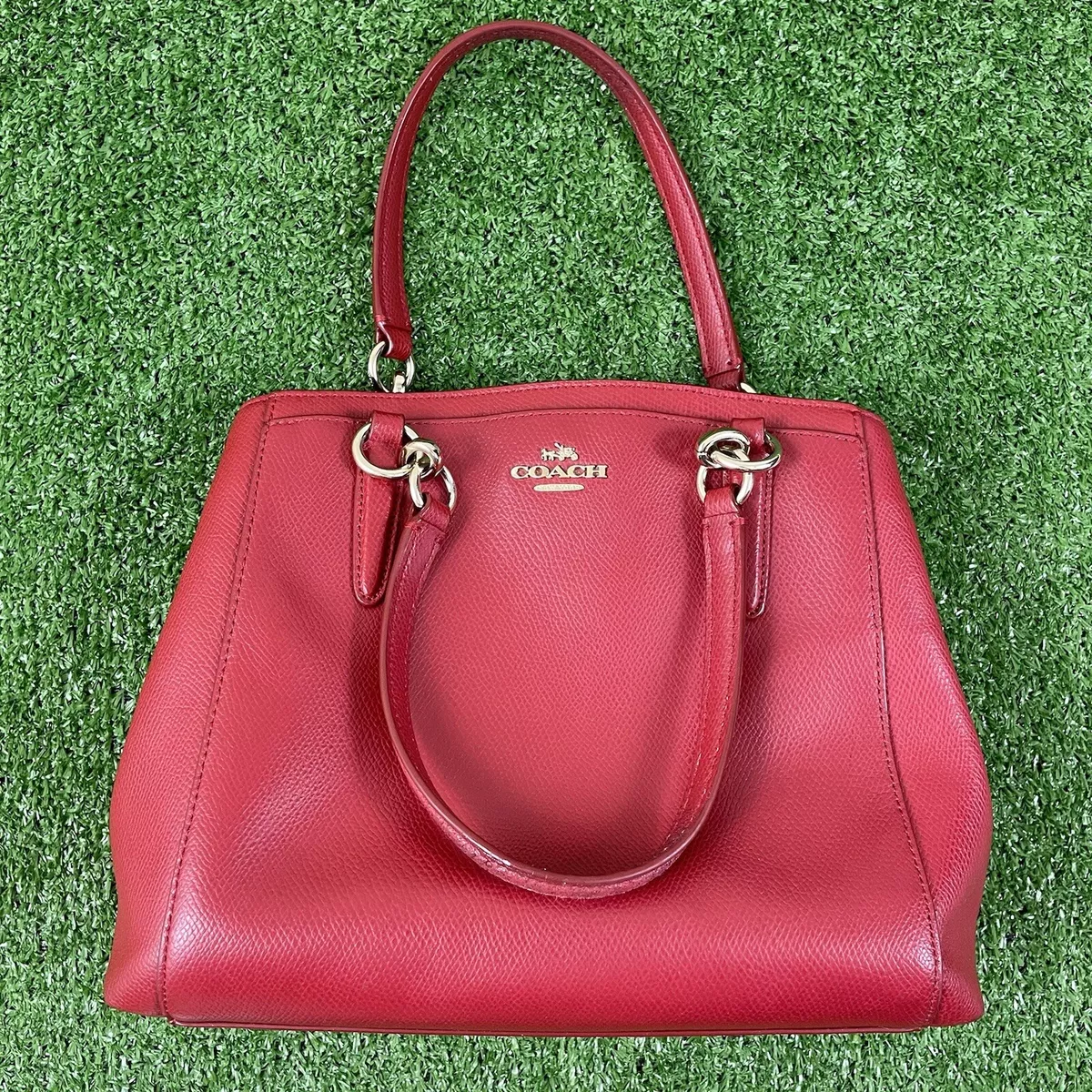 Coach Red Mini Christine  Satchel, Coach, Coach bags