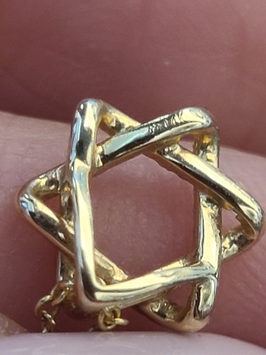14k Gold Diamond Jewish Star, Tiny Diamond Jewish Star, Small 14k Star Of David - Picture 23 of 24