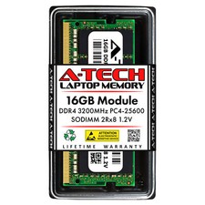 16GB PC4-25600 SODIMM Replacement for Micron MTA16ATF2G64HZ-3G2E1 Memory RAM