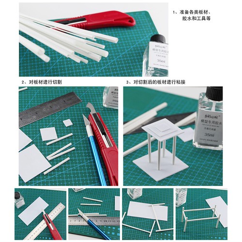 1mm - 15mm ABS Styrene Plastic Round Rod Bar Strip Modelling 250mm Length - Picture 8 of 14