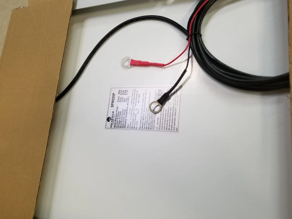 SOLARTECH POWER SPM020P 太阳能电池板 20W 多晶 20 瓦 22x14 — 第 3/4 张图片