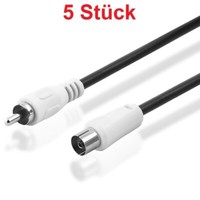 10M Video Kabel Koax Antenne Kupplung Buchse Weiblich Cinch Chinch Rca Stecker